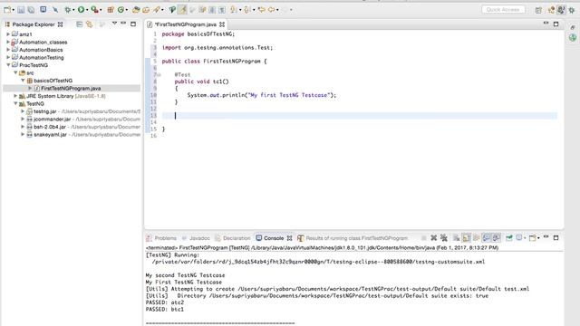 TestNG Introduction смотреть онлайн