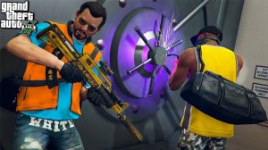 ФРАНКЛИН И МАЙКЛ ОГРАБИЛИ БАНК НА 7.000.000$ ГТА 5 МОДЫ! ГАНГСТЕР ОБЗОР МОДА В GTA 5 ВИДЕО