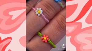 Туториалы на колечки из бисера//•идеи•??✨/смотреть описание!/