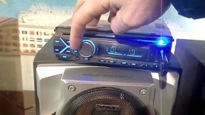 дискотека в гараже, музыкальный центр своими руками, из того что было!!!