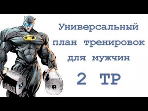 Универсальный план тренировок для мужчин (2 тр)