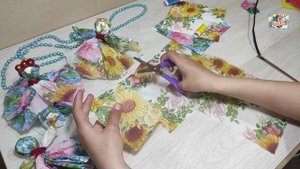 Кукла мотанка из бумажных салфеток своими руками. Поделки для детей в школу. Декор