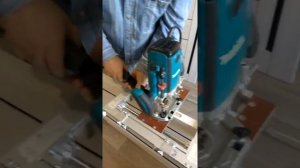 Врезка замка кареткой MASTER-PROFY.