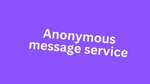 ANOMM : Anonymous messages in a completely different way