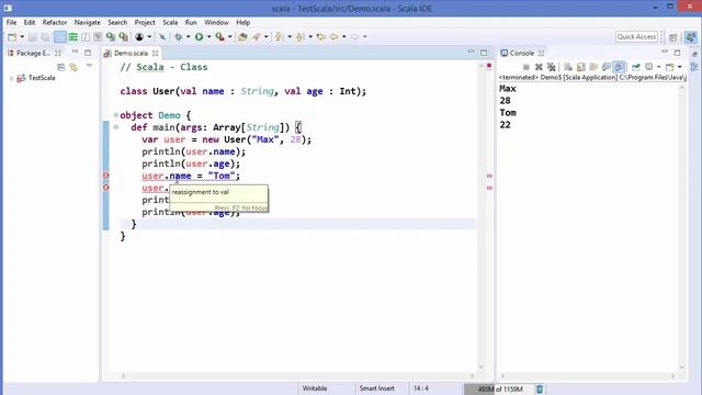 Scala Tutorial 26 - Scala Classes