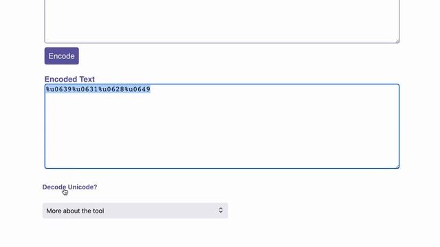 Encode & Decode Unicode Text Online Using OnlineToolz