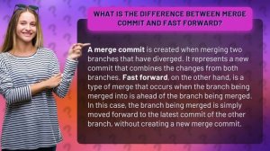 What is the difference between merge commit and fast forward?