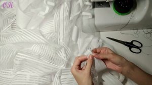 Как пришить шторную ленту | How to Sew Pencil Pleat Curtains | DIY |
