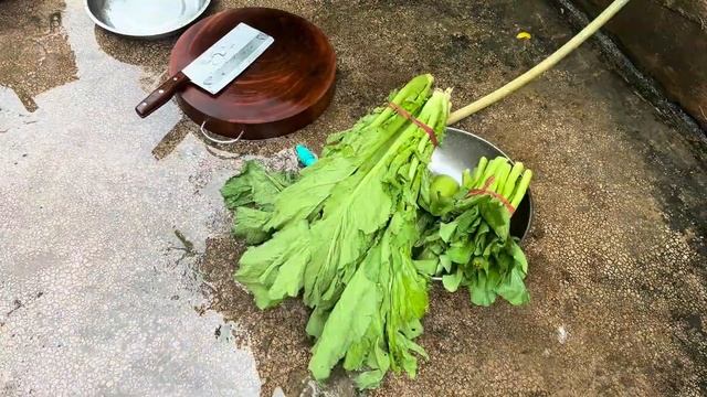 丑爸爸带孩子上学顺便买菜却遇上下雨
