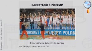Физическая культура 4 класс (Урок№31 - Спортивная игра «Баскетбол».)