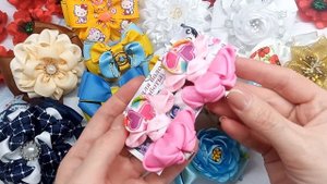 Обзор бантиков / Идеи Канзаши / Review of My Bows / Как упаковать бантики на продажу