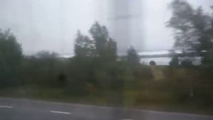 Вид из окна поезда "Юность" Хабаровск - Комсомольск на Амуре возле города Комсомольск на Амуре