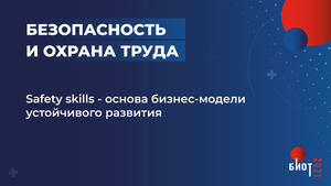 Safety skills - основа бизнес-модели устойчивого развития