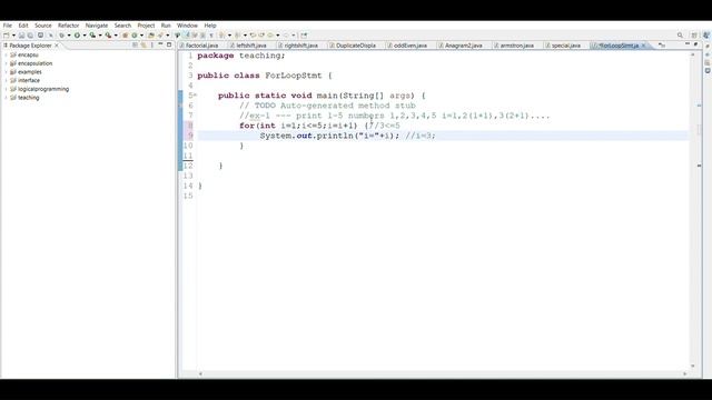 java looping statements(basic interview questions and answers)