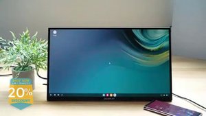 Smart Portable Monitor Z18TV PRO with Google TV Touch Screen Display