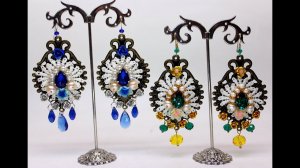 Как сделать серьги барокко в стиле Дольче Габбана. Мастер-класс. Dolce & Gabbana. D&G.