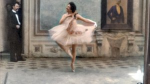 1896. Балерина 19-го века. Люмьер. Оцветнено.