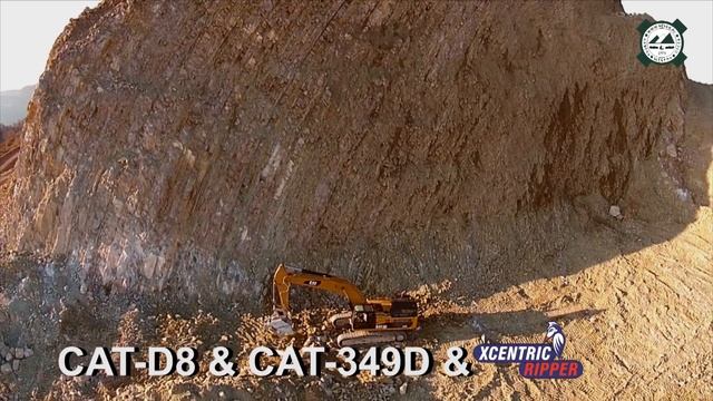 Работа экскаваторов CAT в Туапсинском карьере смотреть онлайн