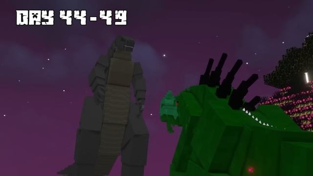 I Survived 100 DAYS as GODZILLA in HARDCORE Minecraft! смотреть онлайн