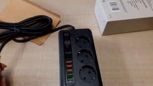 Сетевой фильтр с USB-портами и таймером выключения.