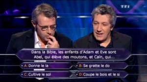 Alain Chabat repond a une question sur la bible