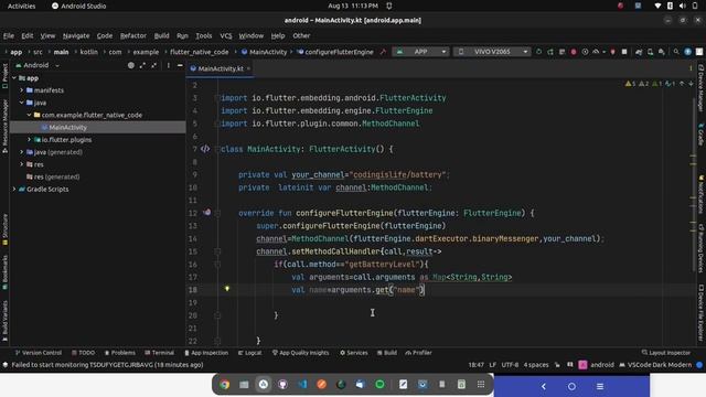 Flutter Tutorial - How To Call Android Native Code | 1/2 Java & Kotlin Platform Specific Code