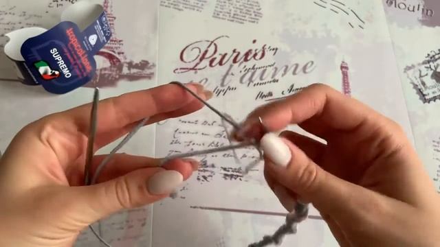 Фабричный наборный край по кругу. Резинка 1х1 | Вязание спицами