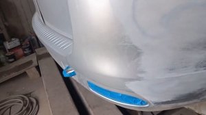 Быстрый ремонт заднего бампера Лада Ларгус