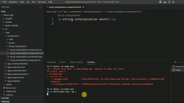 String Interpolation| Data binding in angular | #apnacalleges |data binding | #CodingWallah