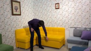 Угловой диван на кухню со спальным местом и ящиком Токио