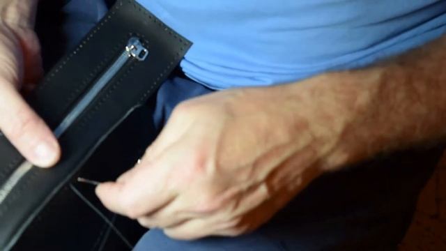 How to make a leather shoulder bag diy /Как сшить сумку мессенджер своими руками
