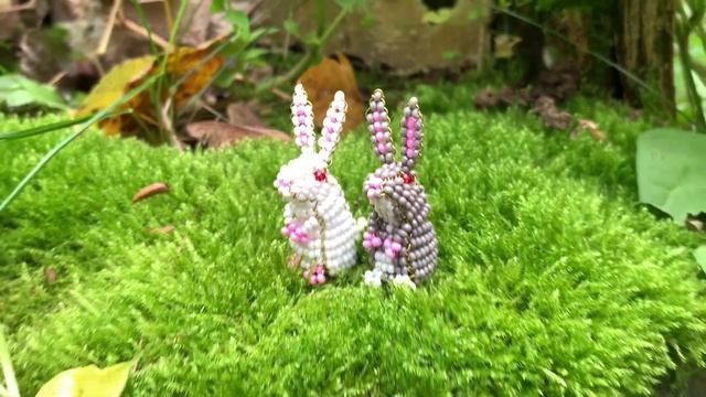 Лось, снеговик и кролик из бисера, ссылка на мк под видео смотреть онлайн