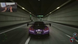 1015 HP Rocket Bunny NISSAN GTR R35 MONSTER / ASSETTO CORSA / Steering Wheel Gameplay