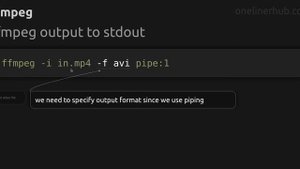 ffmpeg output to stdout #ffmpeg