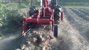 Картофелекопалка КМ-1 переделанная. Мотоблок МТЗ.