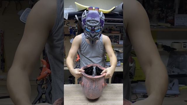 Transformers cosplay helmet diy #shorts