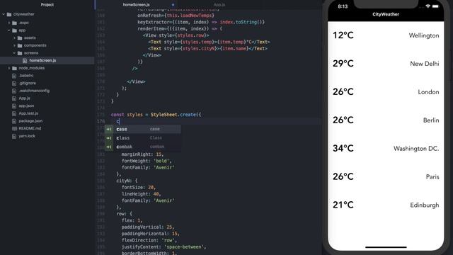 How to style a FlatList in React Native & how to set conditional font colors смотреть онлайн