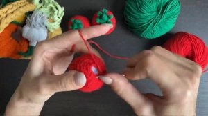 Томат крючком. Как быстро связать помидор Амигуруми.