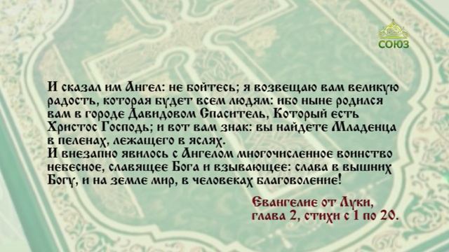 Евангелие 6 января. И родила Сына своего Первенца, и спеленала Его, и положила Его в ясли