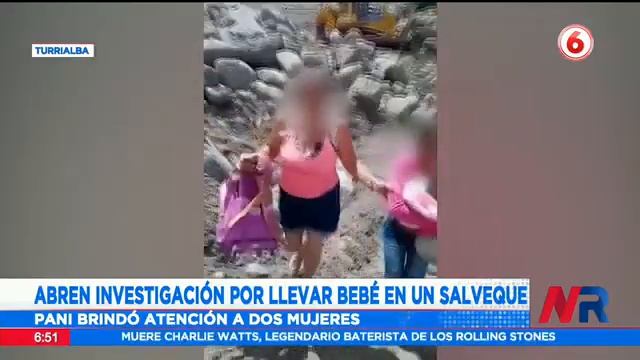 Abren investigación por llevar bebé en un salveque смотреть онлайн