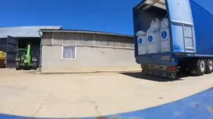 Перевозка бигбэгов на полуприцепе с подвижным полом