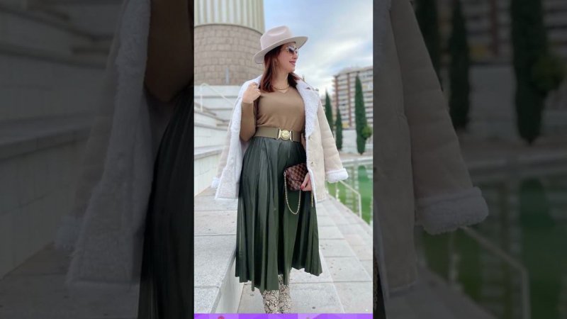 Плиссированные юбки для женщин 50-55 лет на весну, лето и осень/Pleated skirts for women 50-55