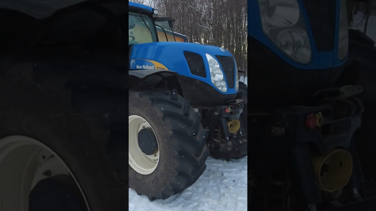 New Holland с финской фрезой #фермер #мульчер #расчисткаучастка