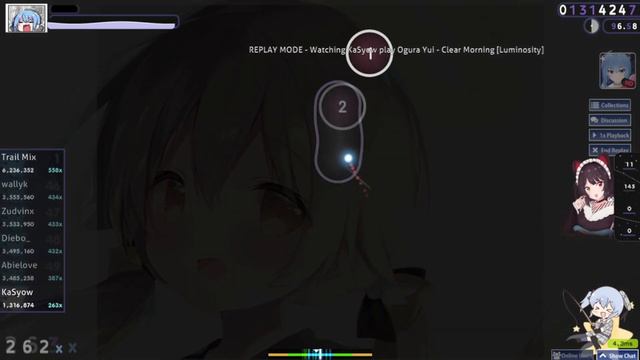 [osu!] Ogura Yui / Clear Morning [Luminosity] | HD смотреть онлайн