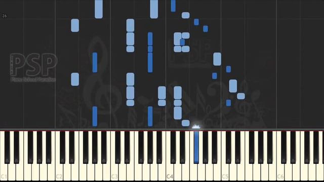 [ Piano Solo Tutorial ] Samuel Castriota - El Gorrion Tango (synthesia classical) смотреть онлайн