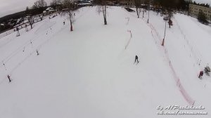 Аэросъемка. Пужалова гора. Горнолыжный курорт. г.Гороховец. Владимирская область.