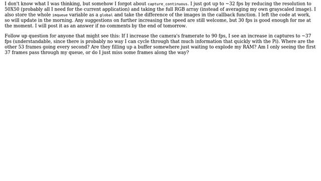Raspberry Pi: Fast image array processing with Pi NoIR camera in Python using picamera module смотреть онлайн
