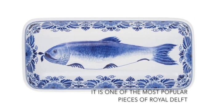 Traditional Delft Blue herring dish by Royal Delft смотреть онлайн