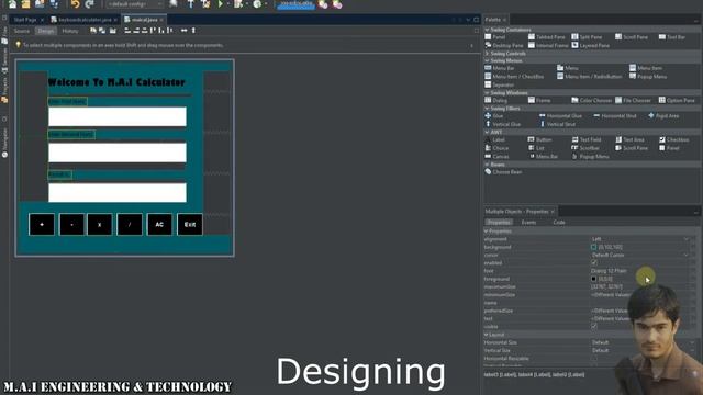 M.A.I Calculator | Windows Form Application | Java Programming Language | CSE |