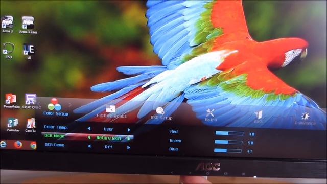 AOC i2276Vwm Menu System (OSD) смотреть онлайн